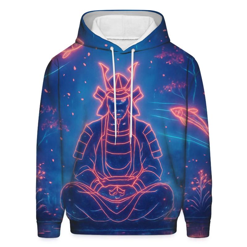 Random Neon Samurai Garden hoodie styles