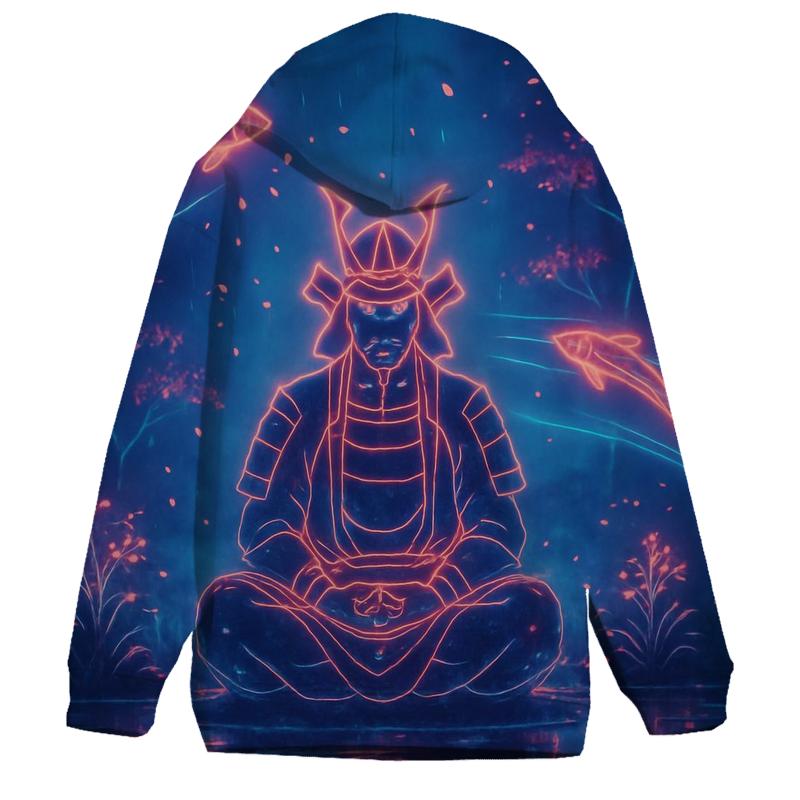 Random Neon Samurai Garden hoodie styles