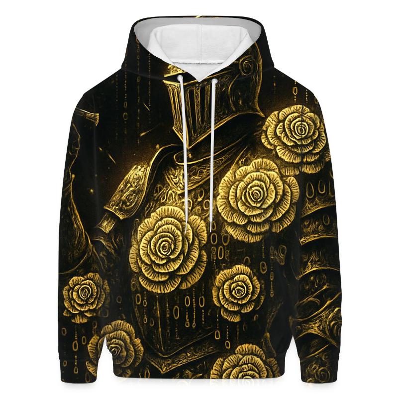 Random Binary Rose Knight hoodies fashion