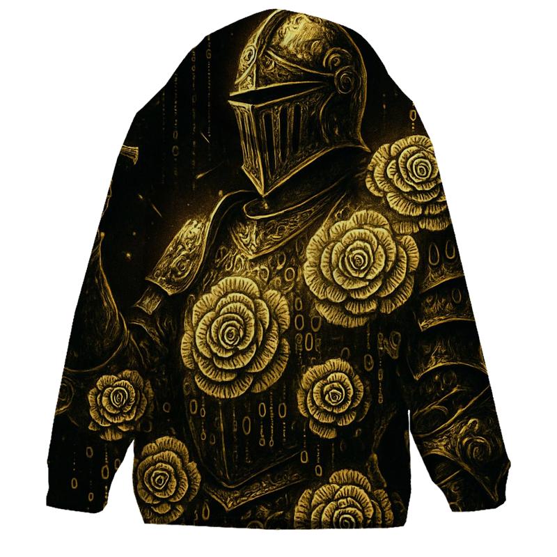 Random Binary Rose Knight hoodies fashion