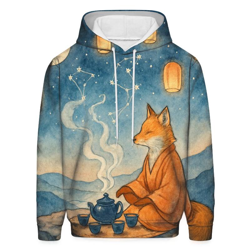 Random Moonlit Tea Fox hoodies fashion