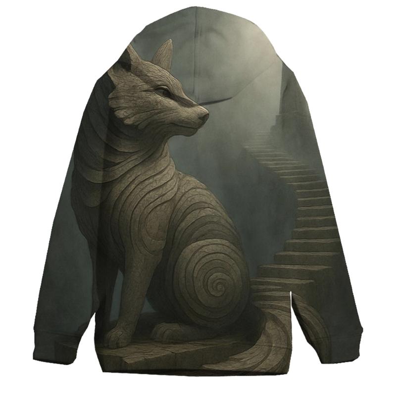 Random Stone Spiral Fox custom hoodies