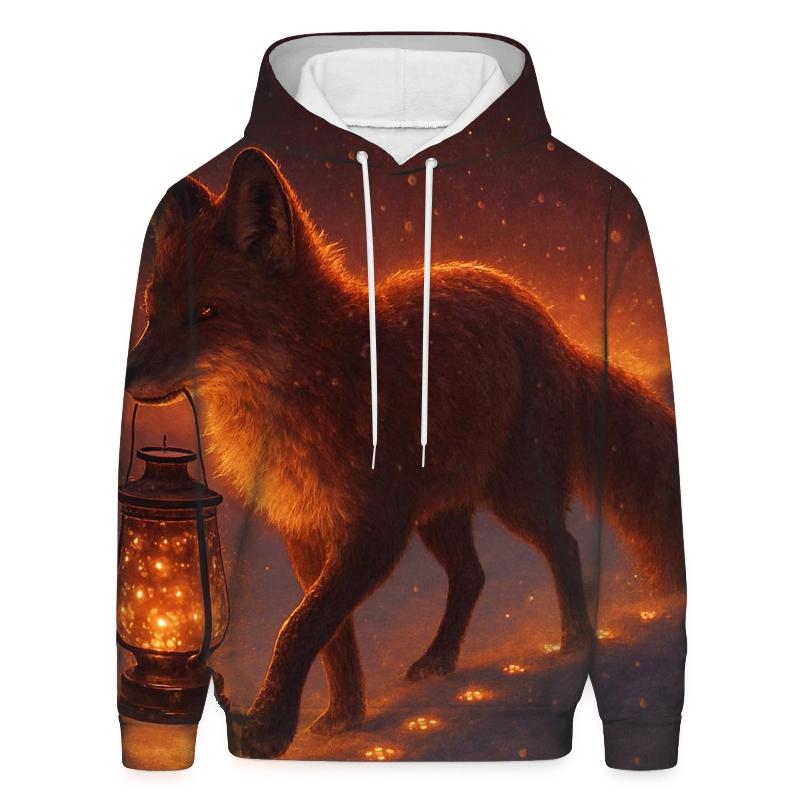 Random Ember Lantern Fox designer hoodies