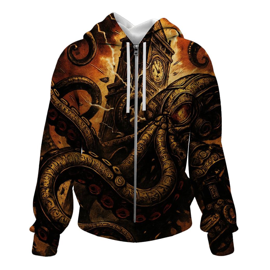 Random Clockwork Kraken premium hoodies