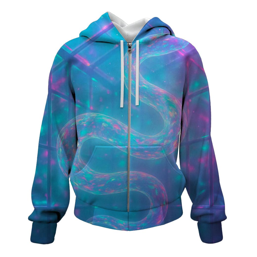 Random Holographic Garden Serpent hoodie designs