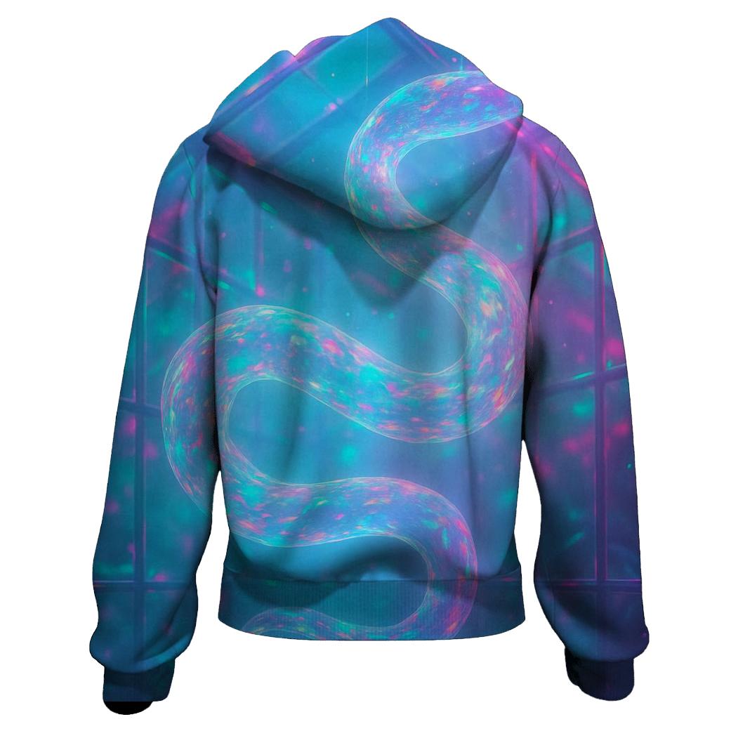 Random Holographic Garden Serpent hoodie designs