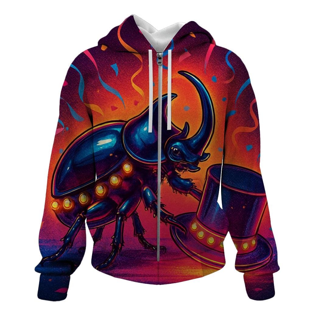 Random Neon Carnival Beetle heavyweight hoodies