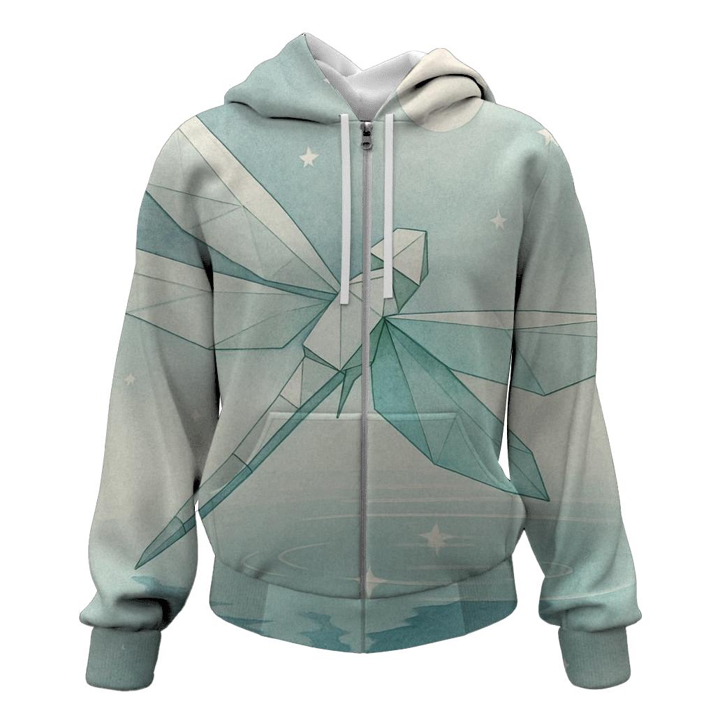 Random Origami Dragonfly heavyweight hoodies