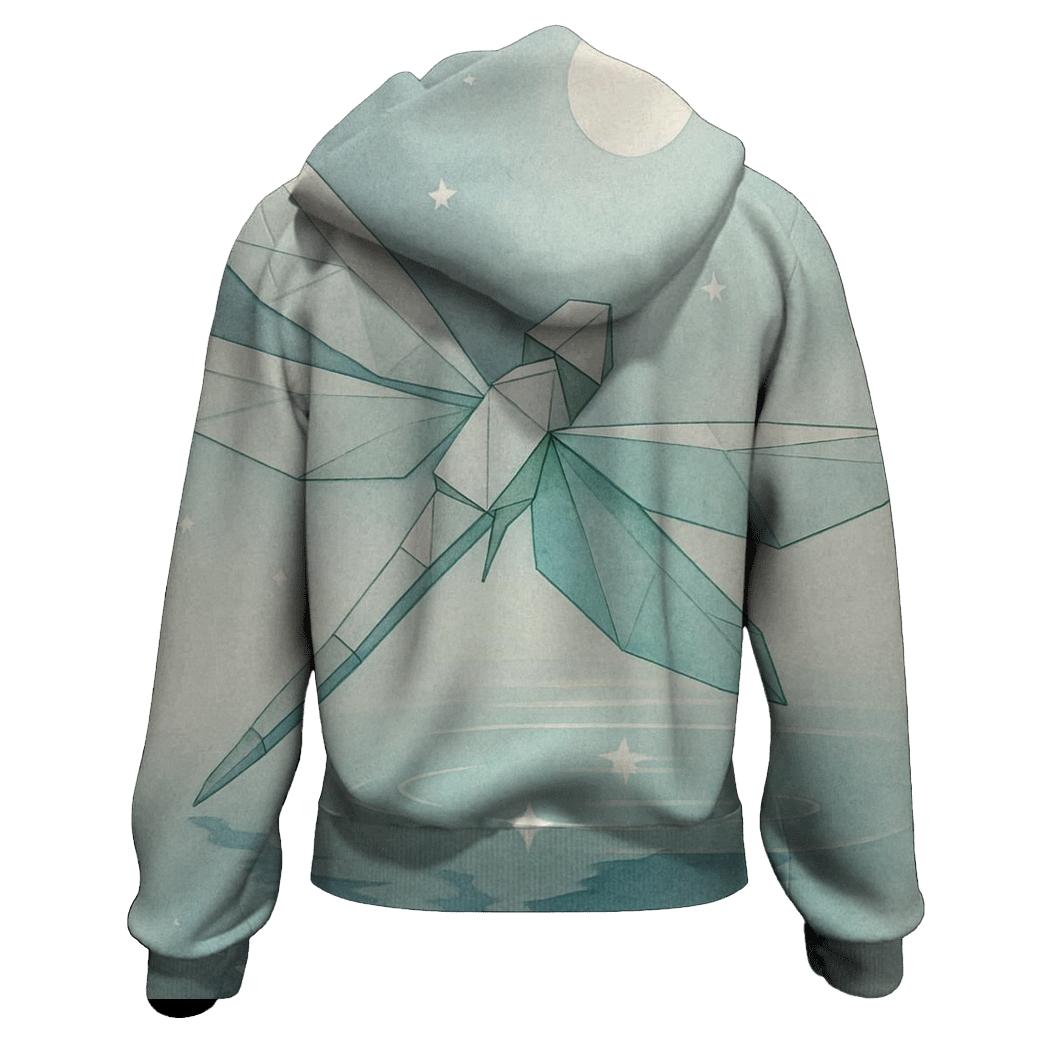Random Origami Dragonfly heavyweight hoodies