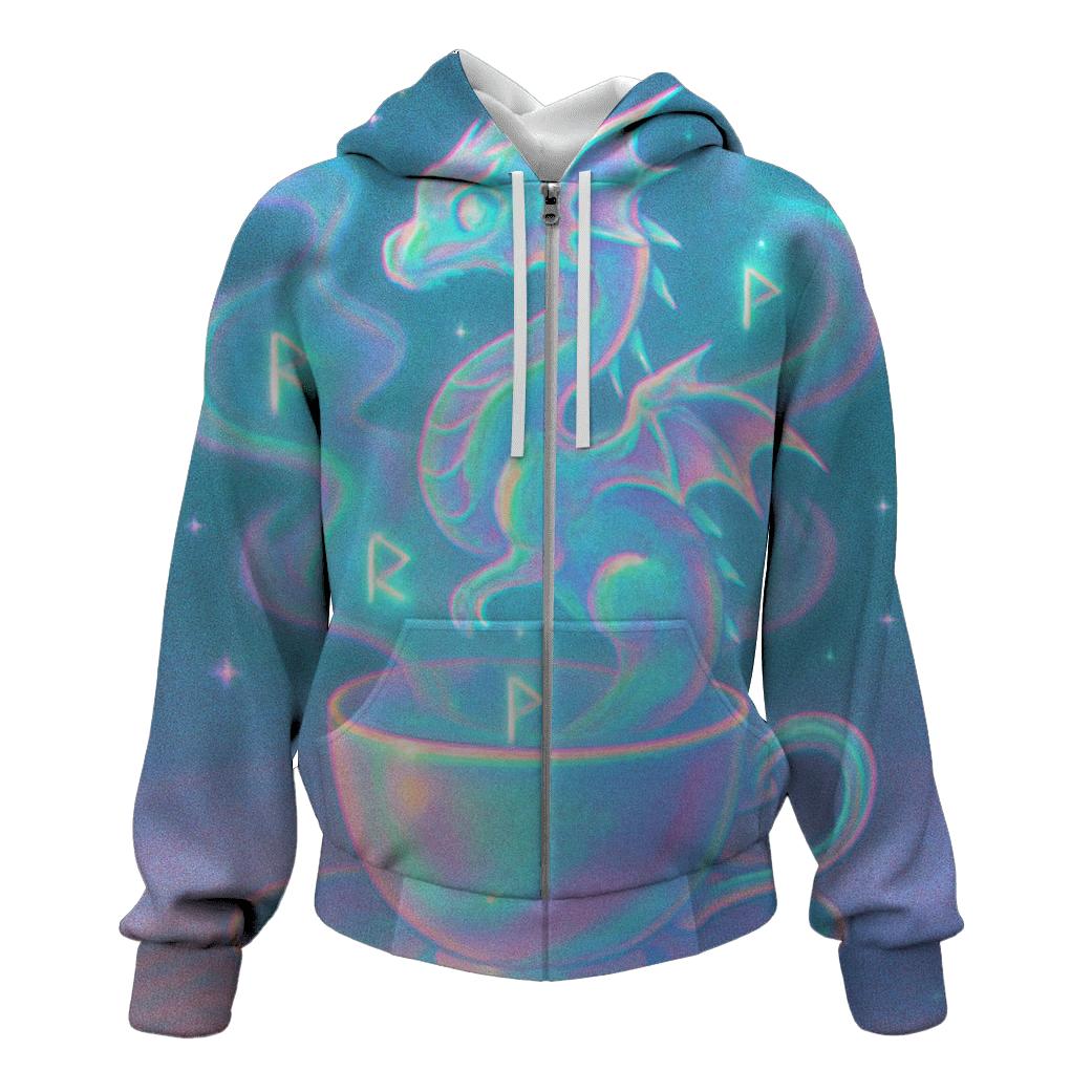 Random Hologram Tea Dragon pullover hoodies