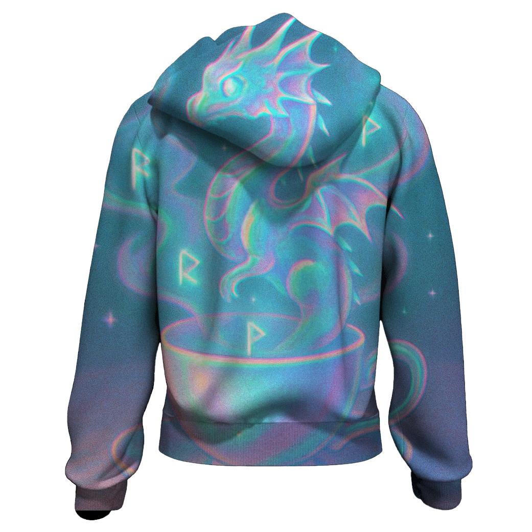 Random Hologram Tea Dragon pullover hoodies