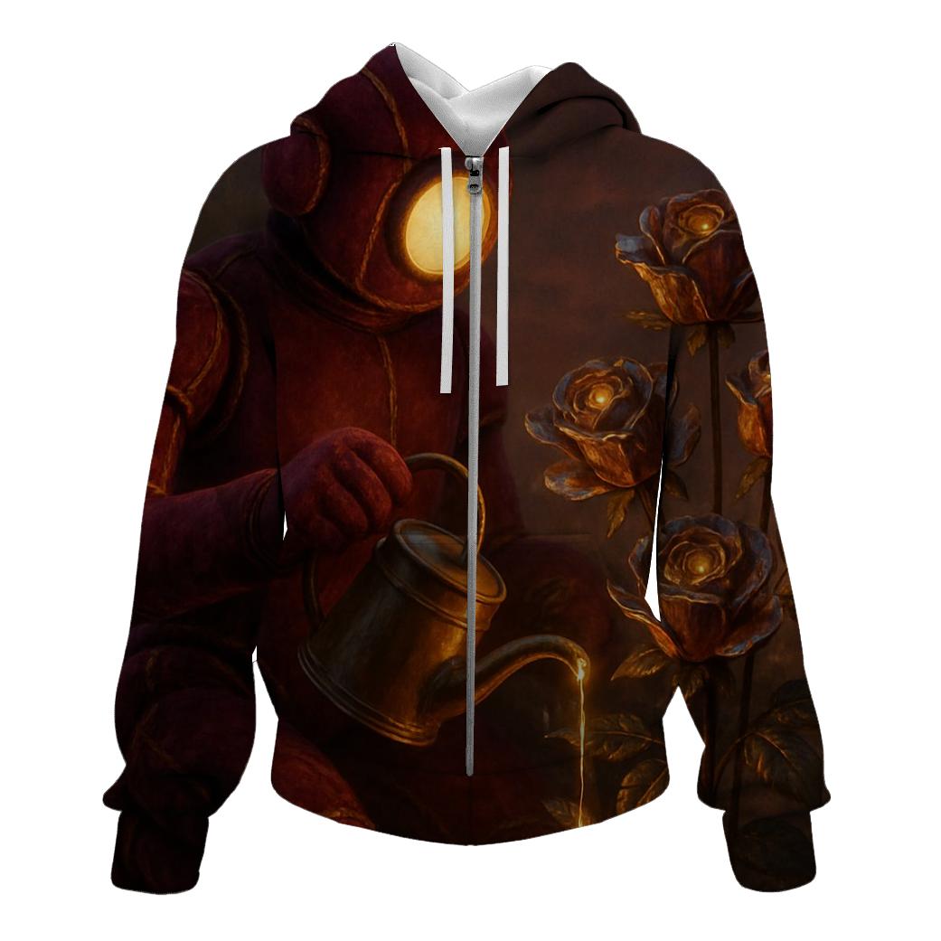 Random Velvet Robot Gardener designer hoodies