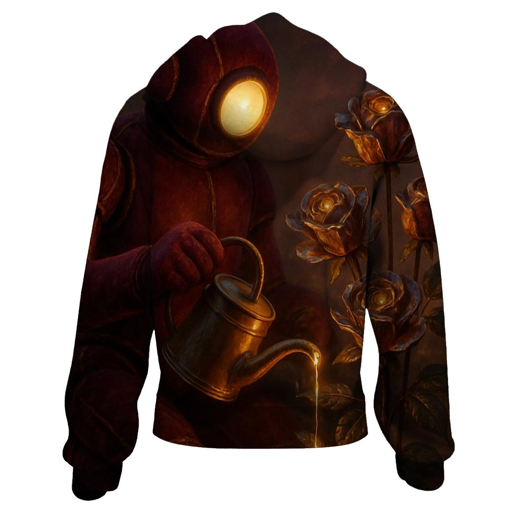 Random Velvet Robot Gardener designer hoodies
