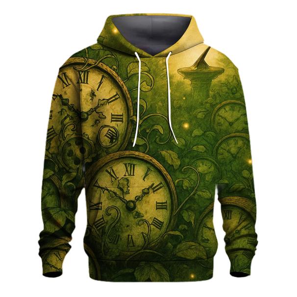 Random Clockface Garden zip-up hoodies