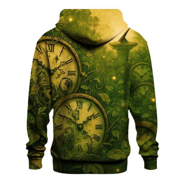 Random Clockface Garden zip-up hoodies