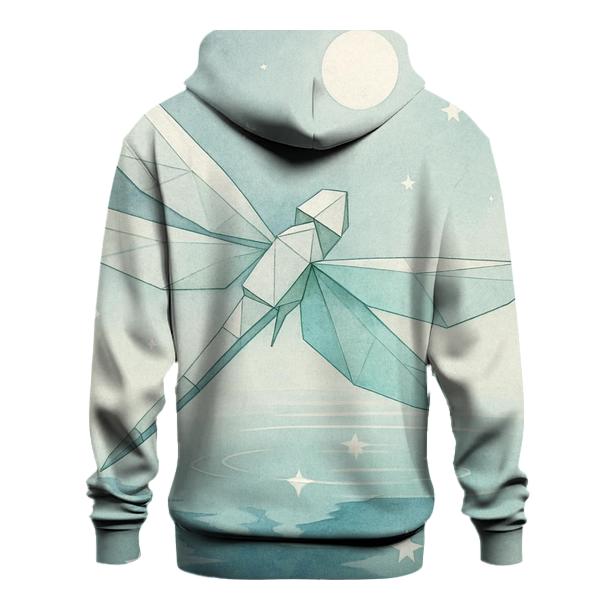 Random Origami Dragonfly graphic hoodies