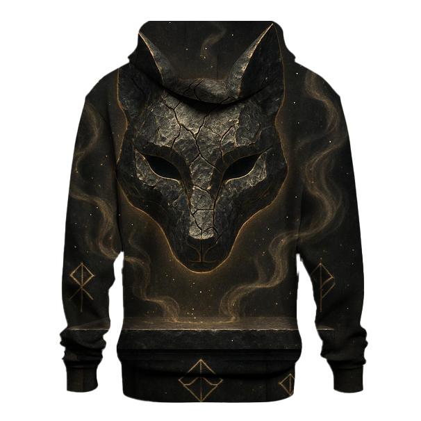 Random Galactic Fox Mask printed hoodies