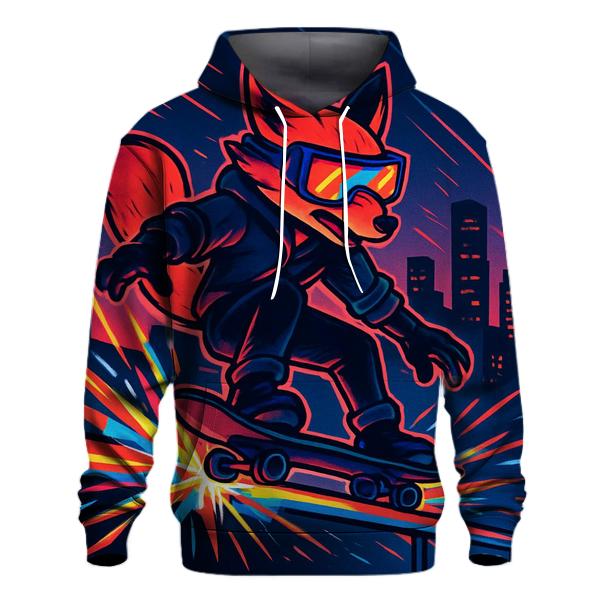 Random Prism Skate Fox printed hoodies