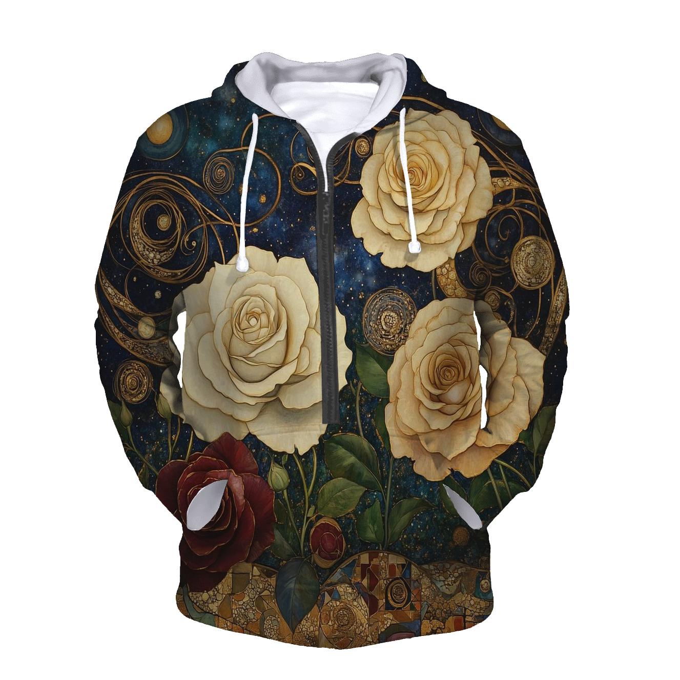 Gustav Klimt Inspired Nebula Garden hoodie trends