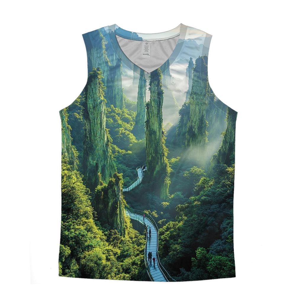 Zhangjiajie National Forest Park - Zhangjiajie graphic print tank tops