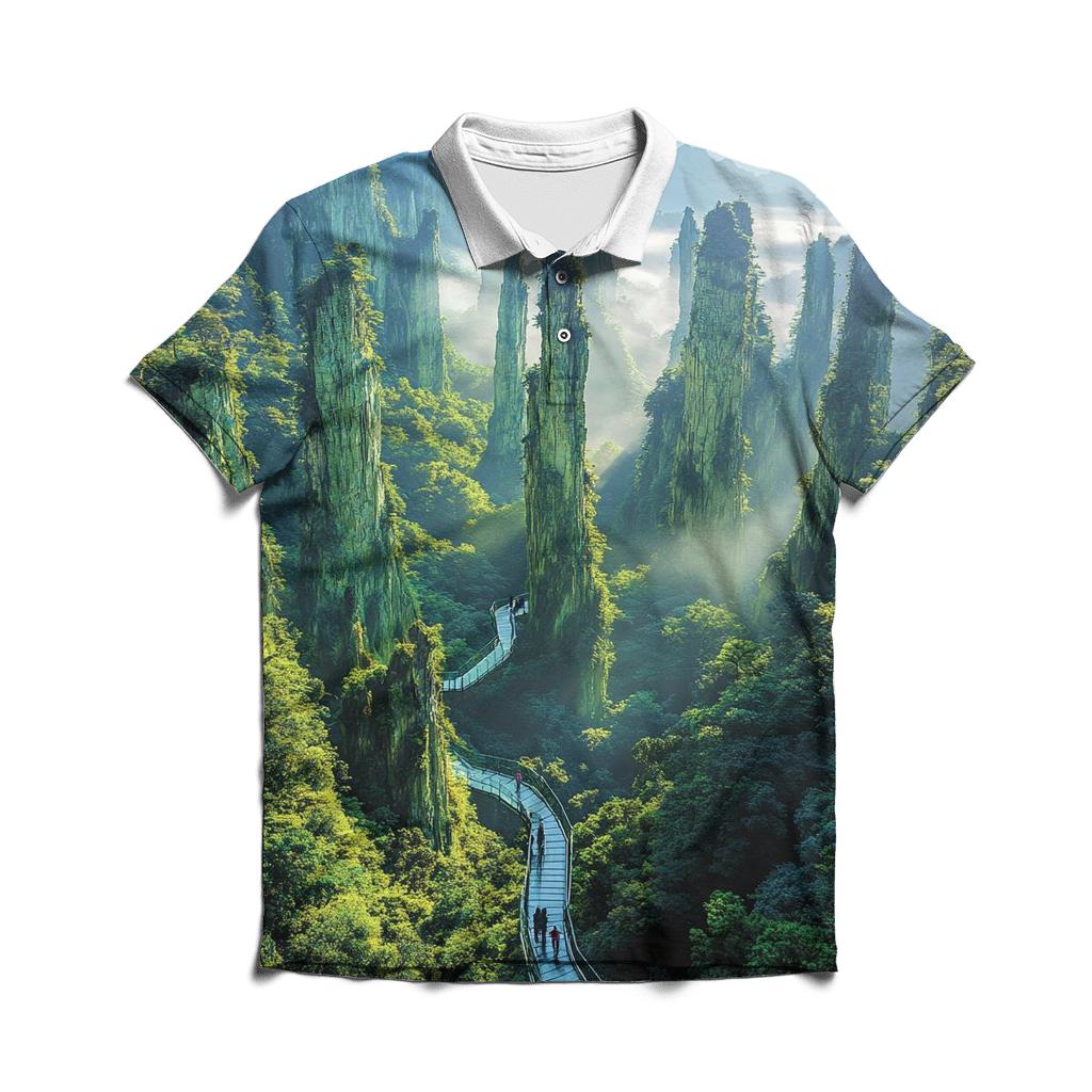 Zhangjiajie National Forest Park - Zhangjiajie stylish collar polo tees