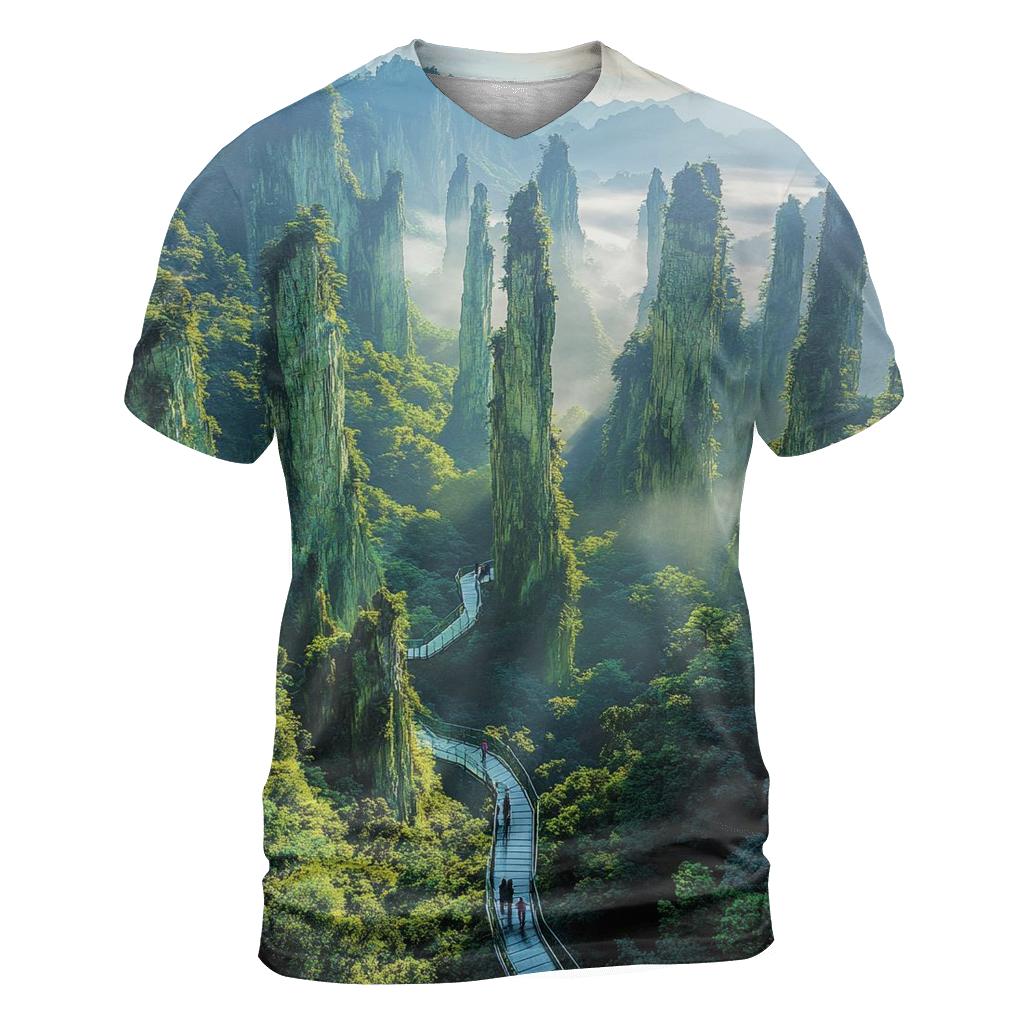 Zhangjiajie National Forest Park - Zhangjiajie unique graphic print tees