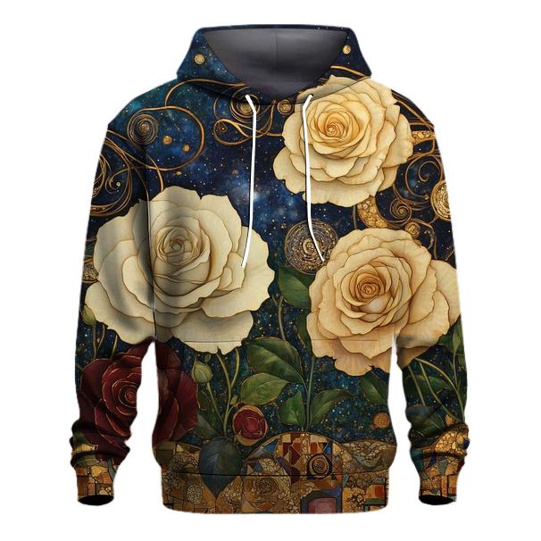 Gustav Klimt Inspired Nebula Garden designer hoodies
