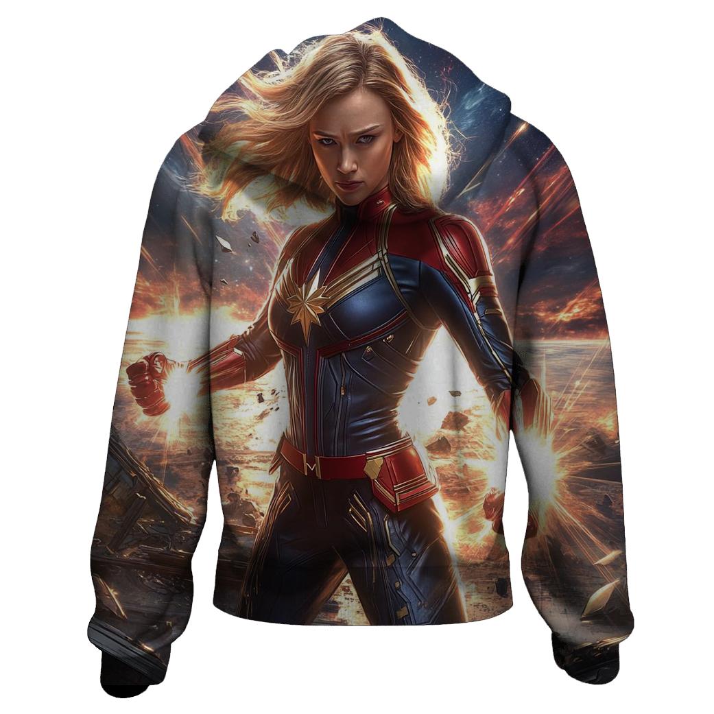 Brie Larson Cosmic Beacon Of Captain Marvels Stellar Resolve hoodie trends