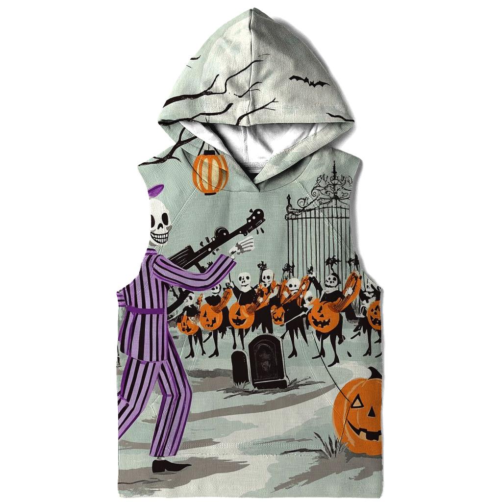 Moonlight Graveyard Parade embroidered hoodies