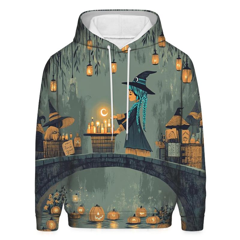 Witchs Market At Lantern Bridge pullover hoodies