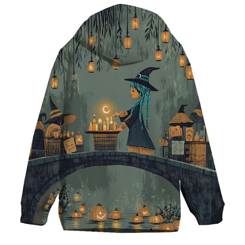 Witchs Market At Lantern Bridge pullover hoodies