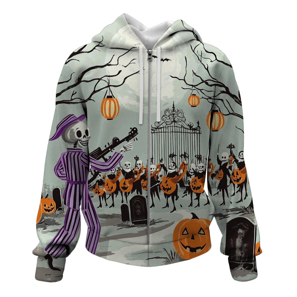 Moonlight Graveyard Parade graphic hoodies