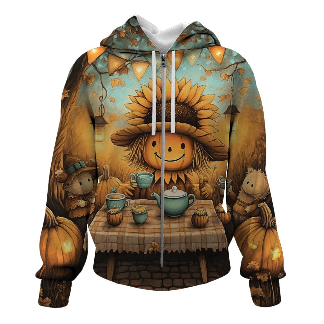 Spellbound Tea Party In The Pumpkin Orchard pullover hoodies