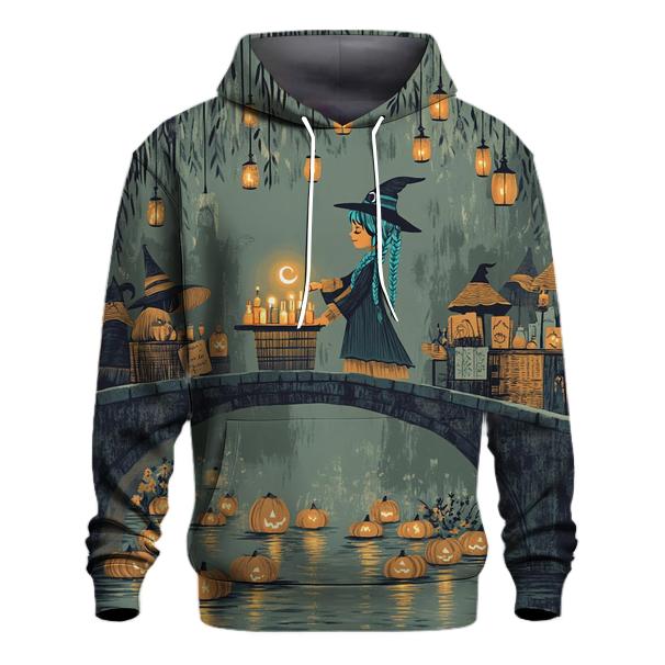 Witchs Market At Lantern Bridge heavyweight hoodies
