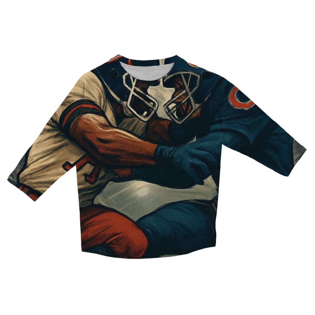 Tomahawk Tackle At Wrigley Field fashion 3/4 sleeve shirts