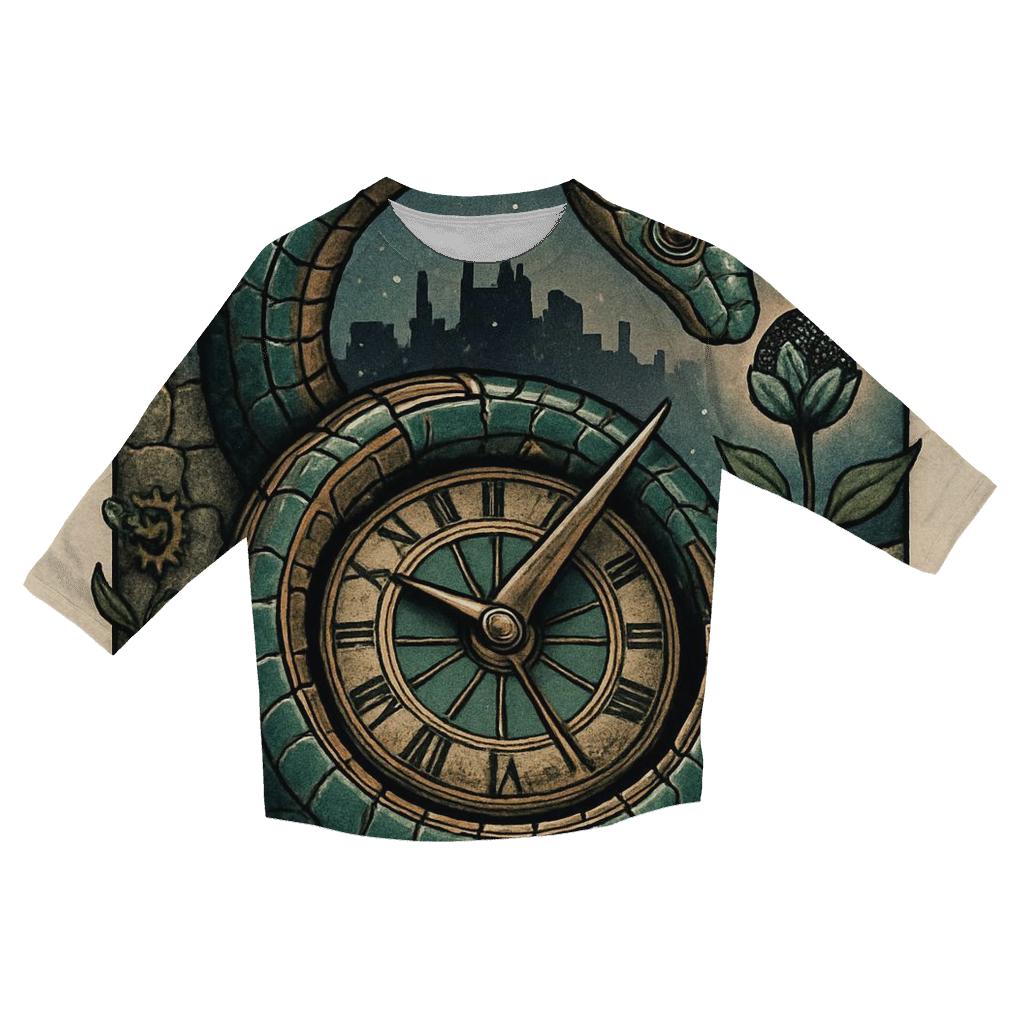 Clockwork Ouroboros Gardener stylish quarter sleeve tops