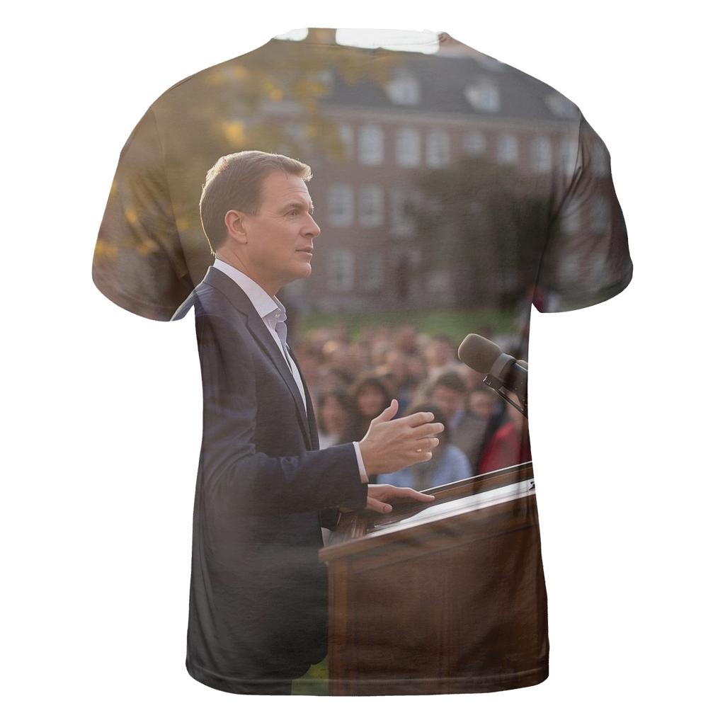 Campus Convocation Moment artistic all-over print tops