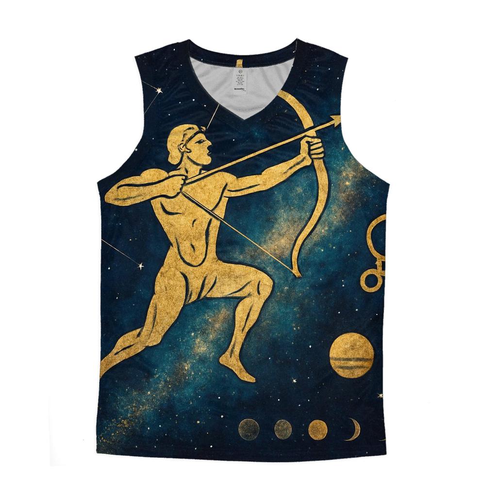 Sagittarius Celestial Archer Tapestry custom tank tops