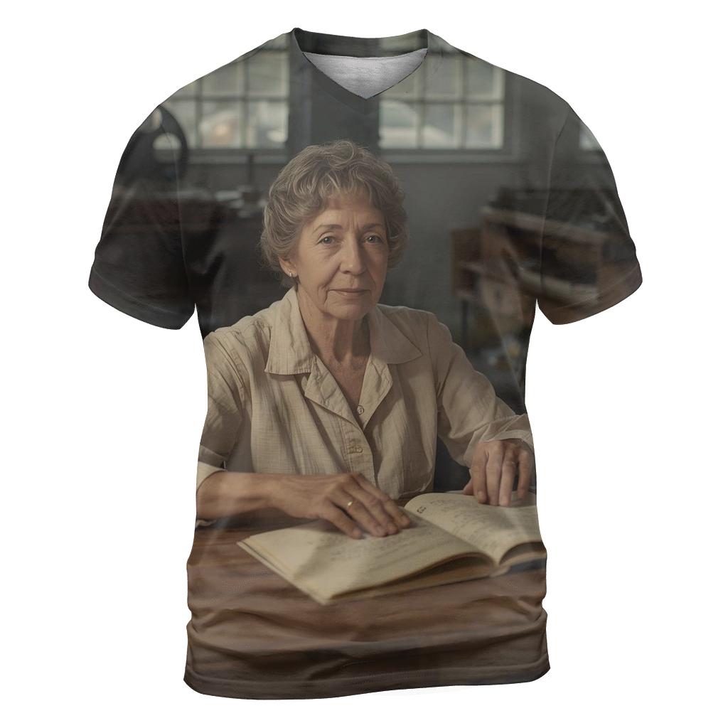 Polly Holliday In The Southern Theater Archive trendy printed shirt styles