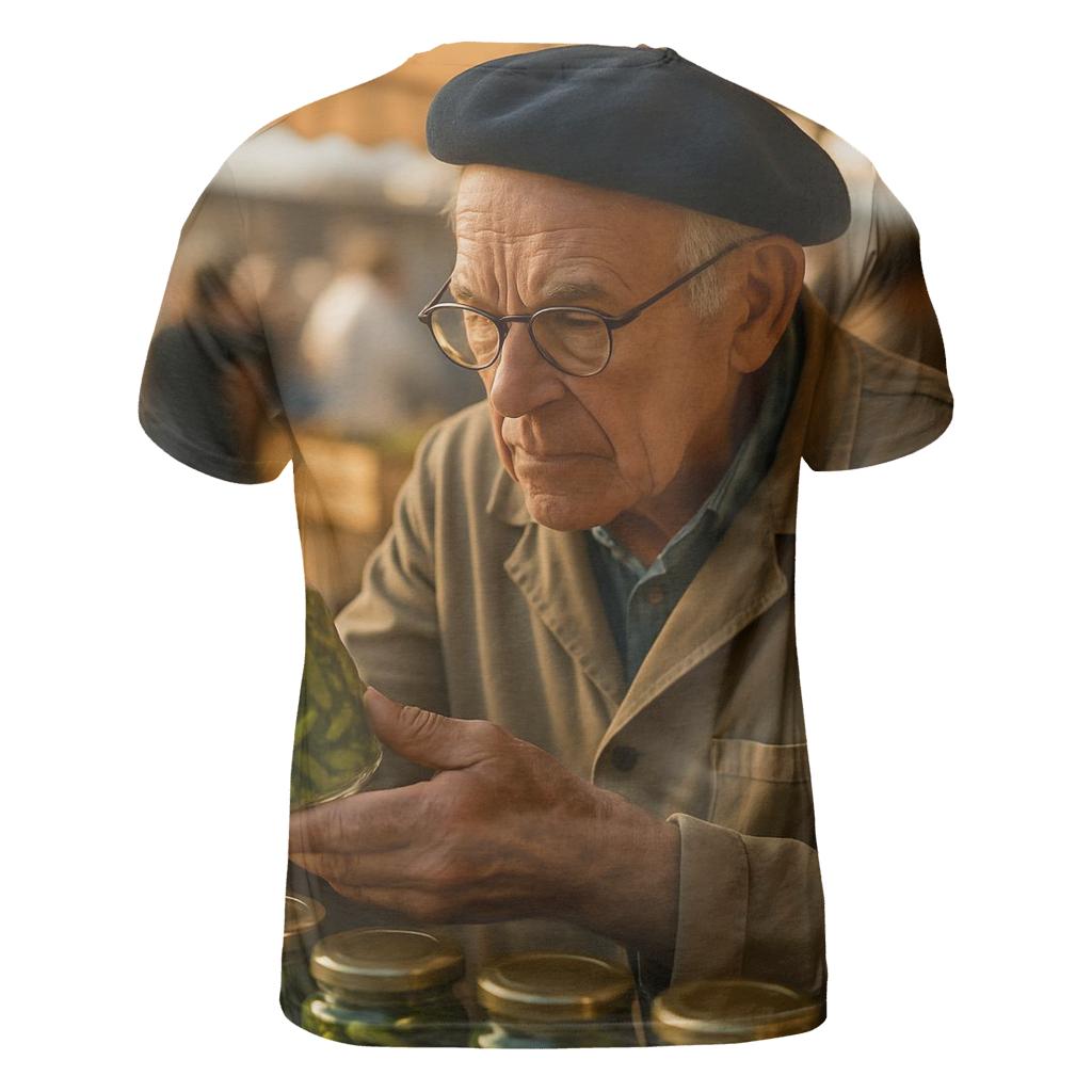 Cornichon Market Conservator vibrant all-over design tees