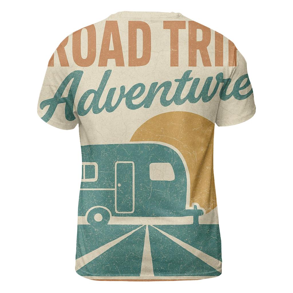 Sunset Route Sixties Camper Poster creative print fashion shirts