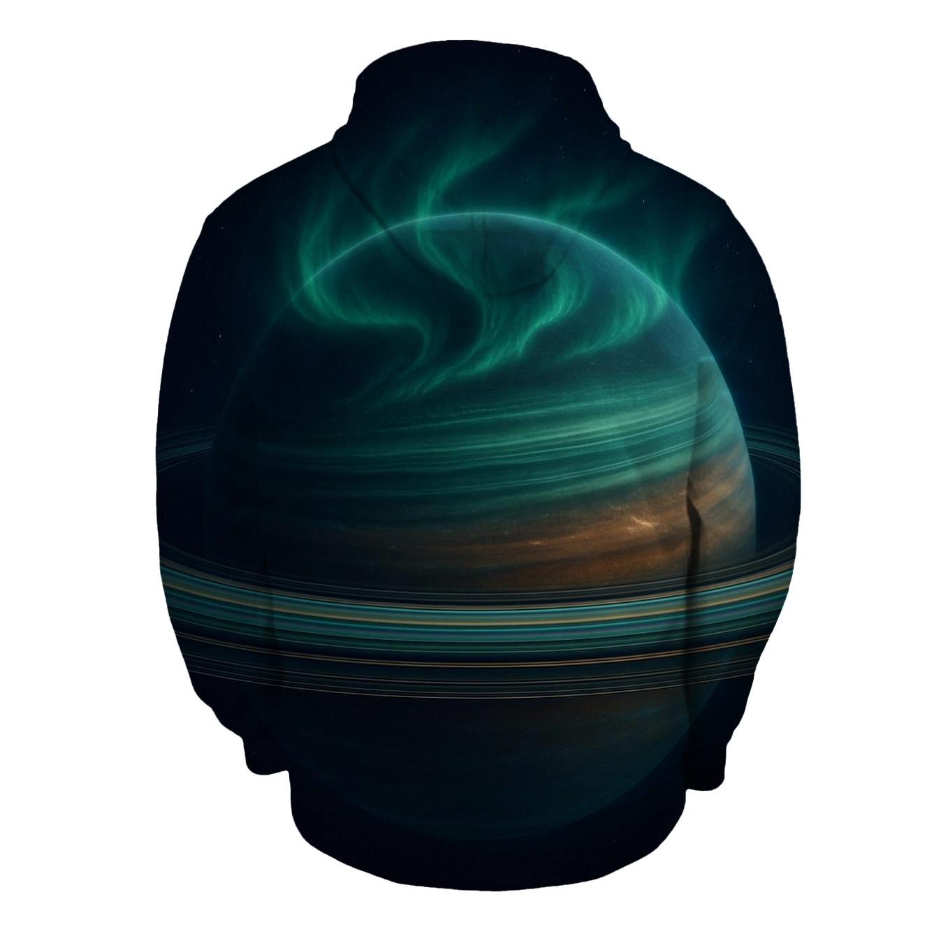 Auroral Ring Plane graphic hoodies