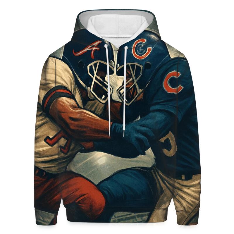 Tomahawk Tackle At Wrigley Field embroidered hoodies