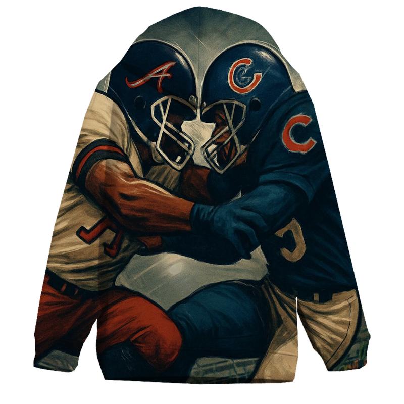 Tomahawk Tackle At Wrigley Field embroidered hoodies