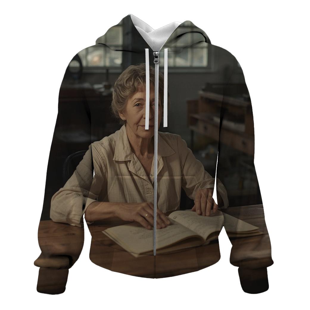 Polly Holliday In The Southern Theater Archive zip-up hoodies