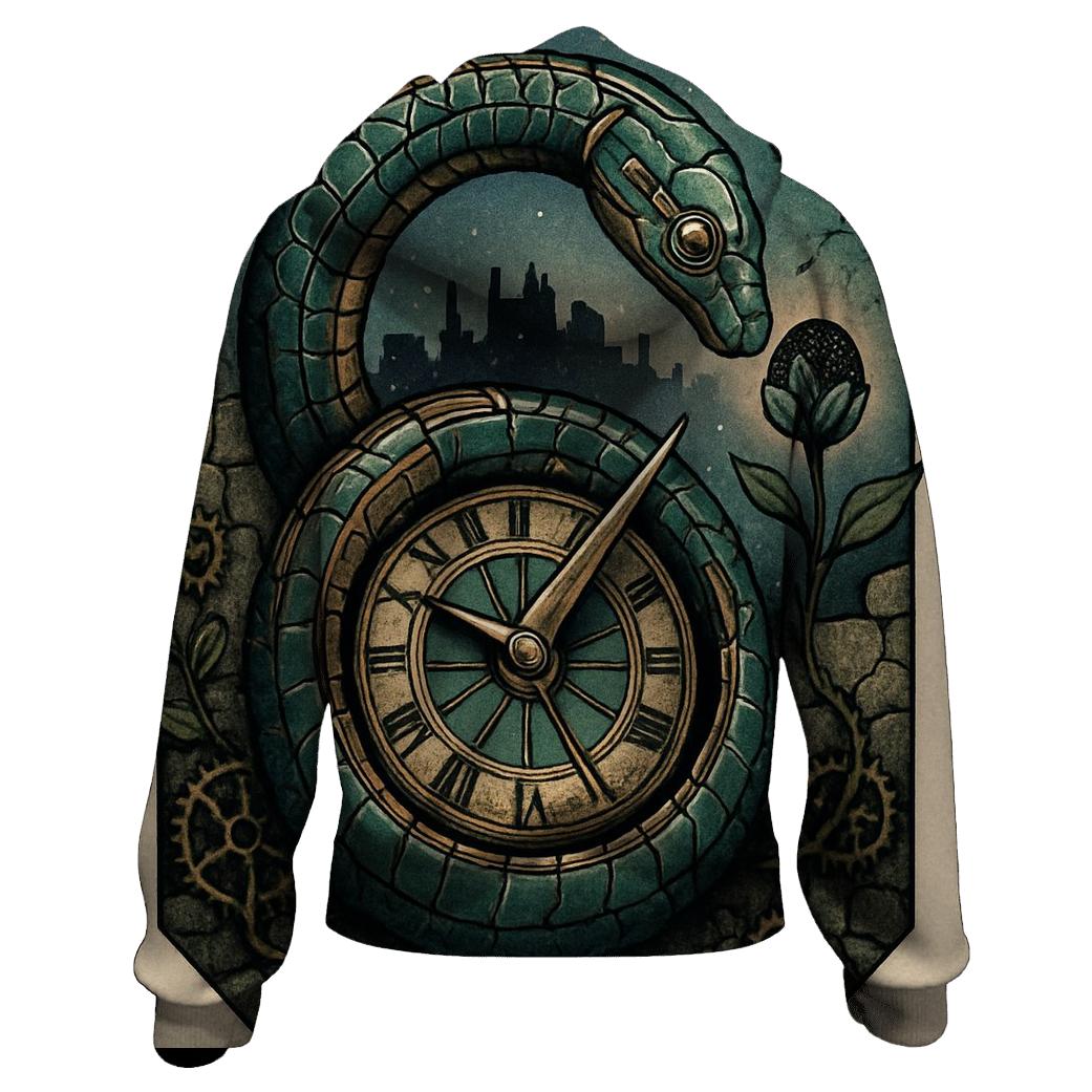 Clockwork Ouroboros Gardener designer hoodies