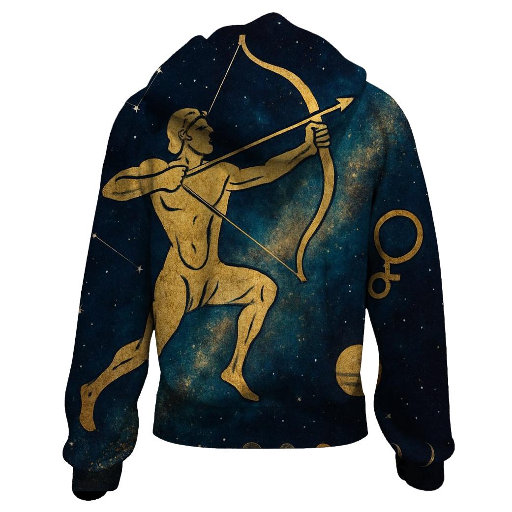 Sagittarius Celestial Archer Tapestry hoodies fashion
