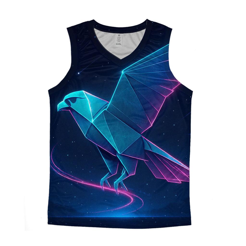 Neon Origami Falcon casual summer tank tops
