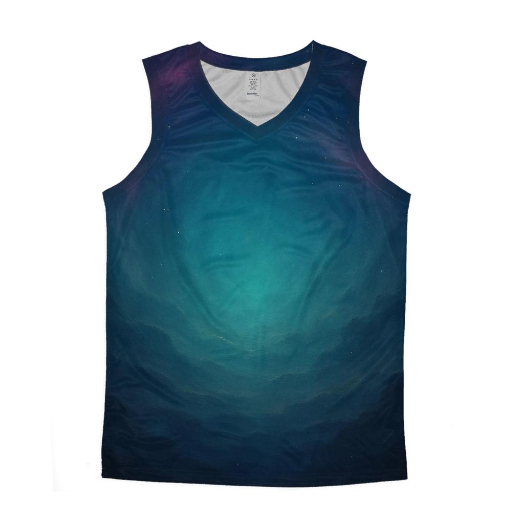 Nebula Tide Gradient personalized athletic tanks