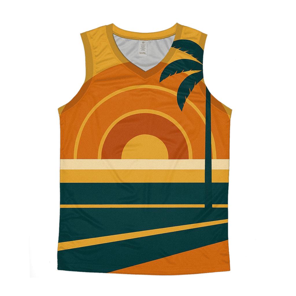 Sunset Groove Horizon trendy fitted tank tops